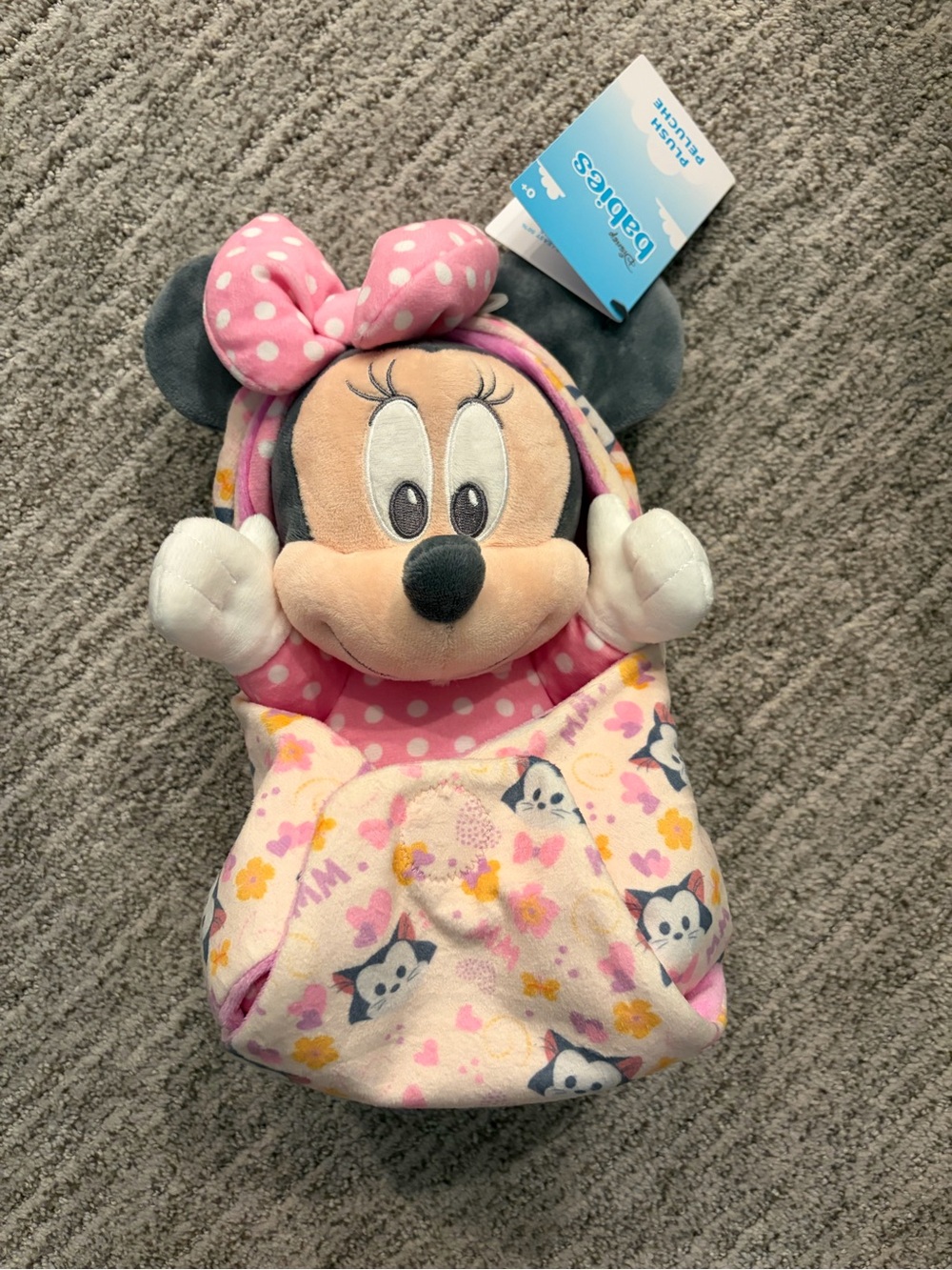 Disney Baby Minnie Mouse Plush in Swaddle